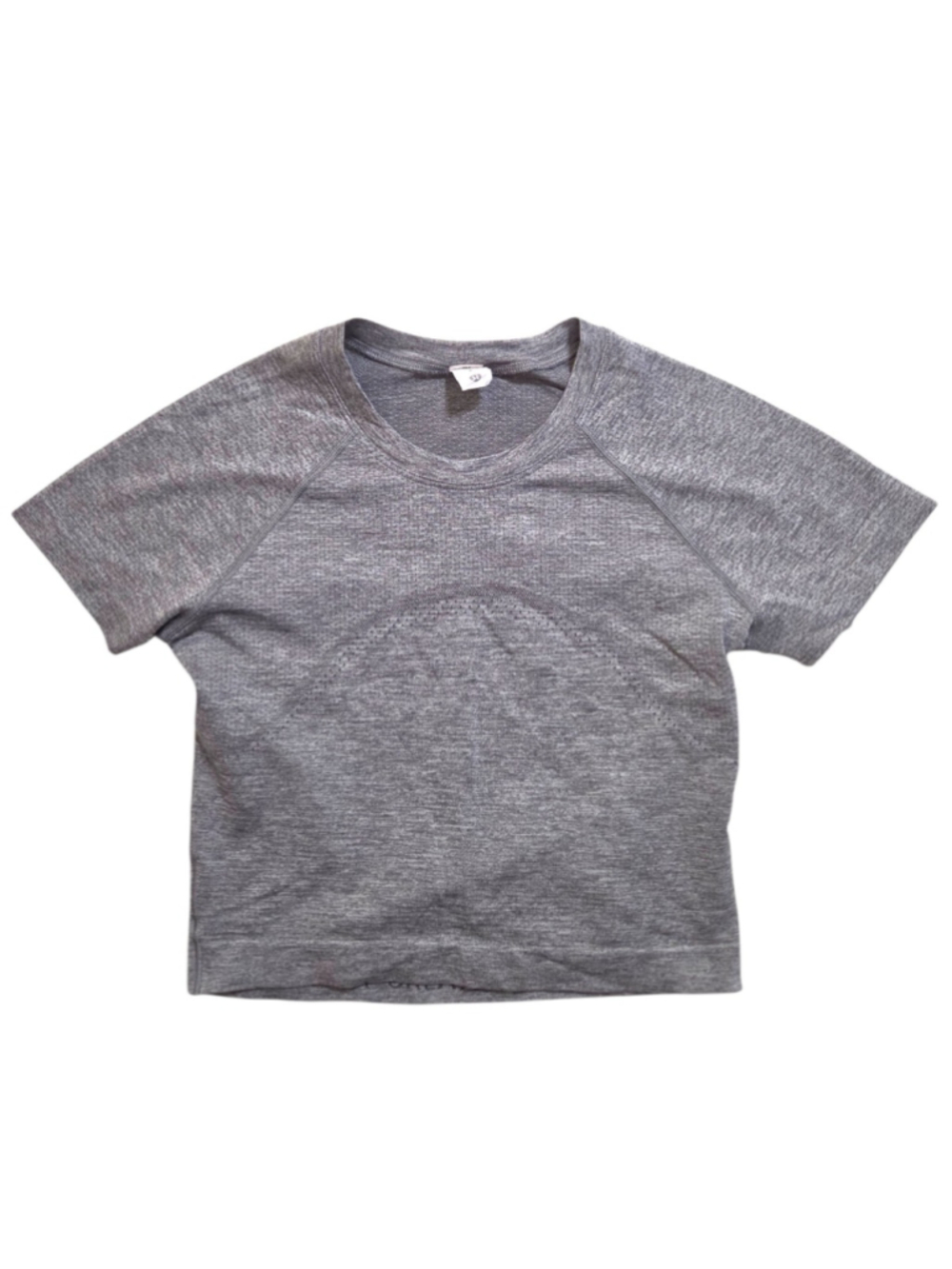 Lululemon Swiftly Tech Cropped Short Sleeve Shirt 2.0 Gray Size 4 Running